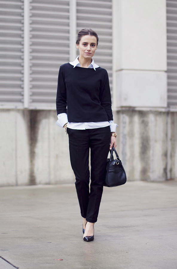 Black-White-Work-Outfits-For-Women-9